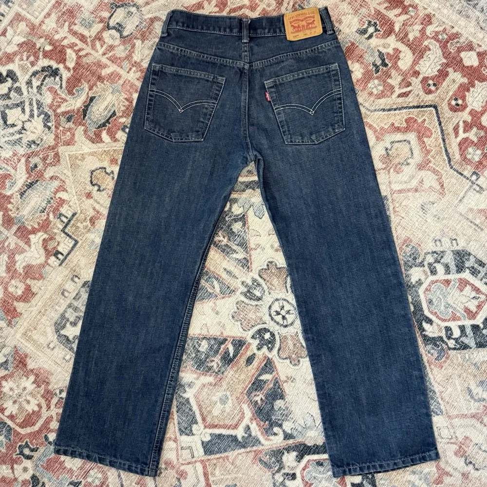 Levi's 550 Relaxed 5550-679 Dark Wash Denim Jeans Boys 14 Reg 27x27